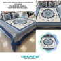 ETEHOMETEX ÇİFT KİŞİLİK KAPİTONELİ YATAK ÖRTÜSÜ SETİ GLORİA MAVİ 8696474231892